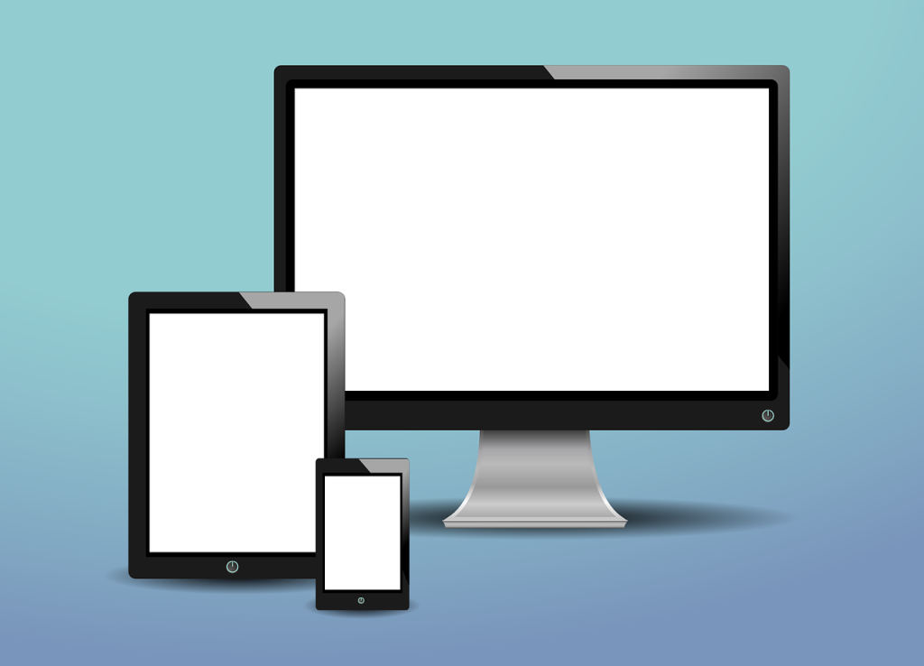 image of phone, tablet and monitor