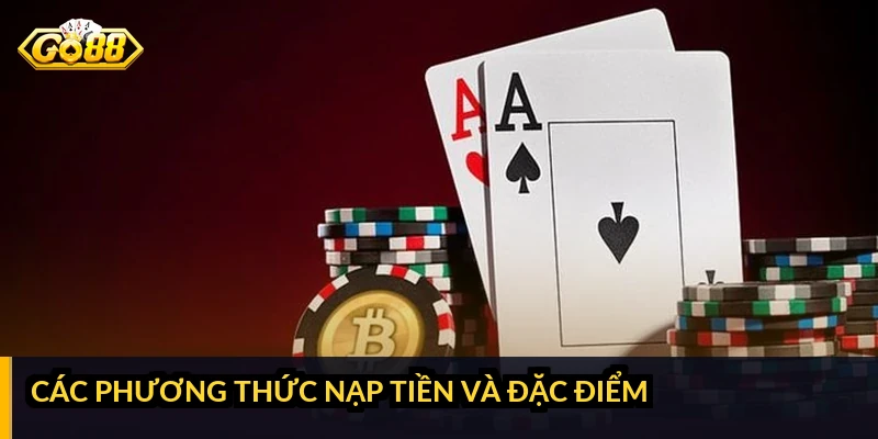 Nạp tiền GO88: các phương thức và cách nạp tiết kiệm phí Các phương thức nạp tiền và đặc điểm